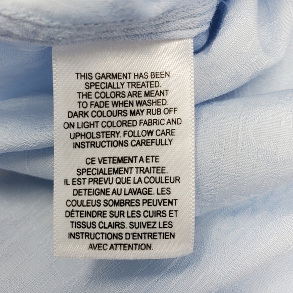 TOMMY BAHAMA 100% COTTON LONG SLEEVE BUTTON UP SKY BLUE TOP MEN SIZE SMALL - Picture 13 of 15